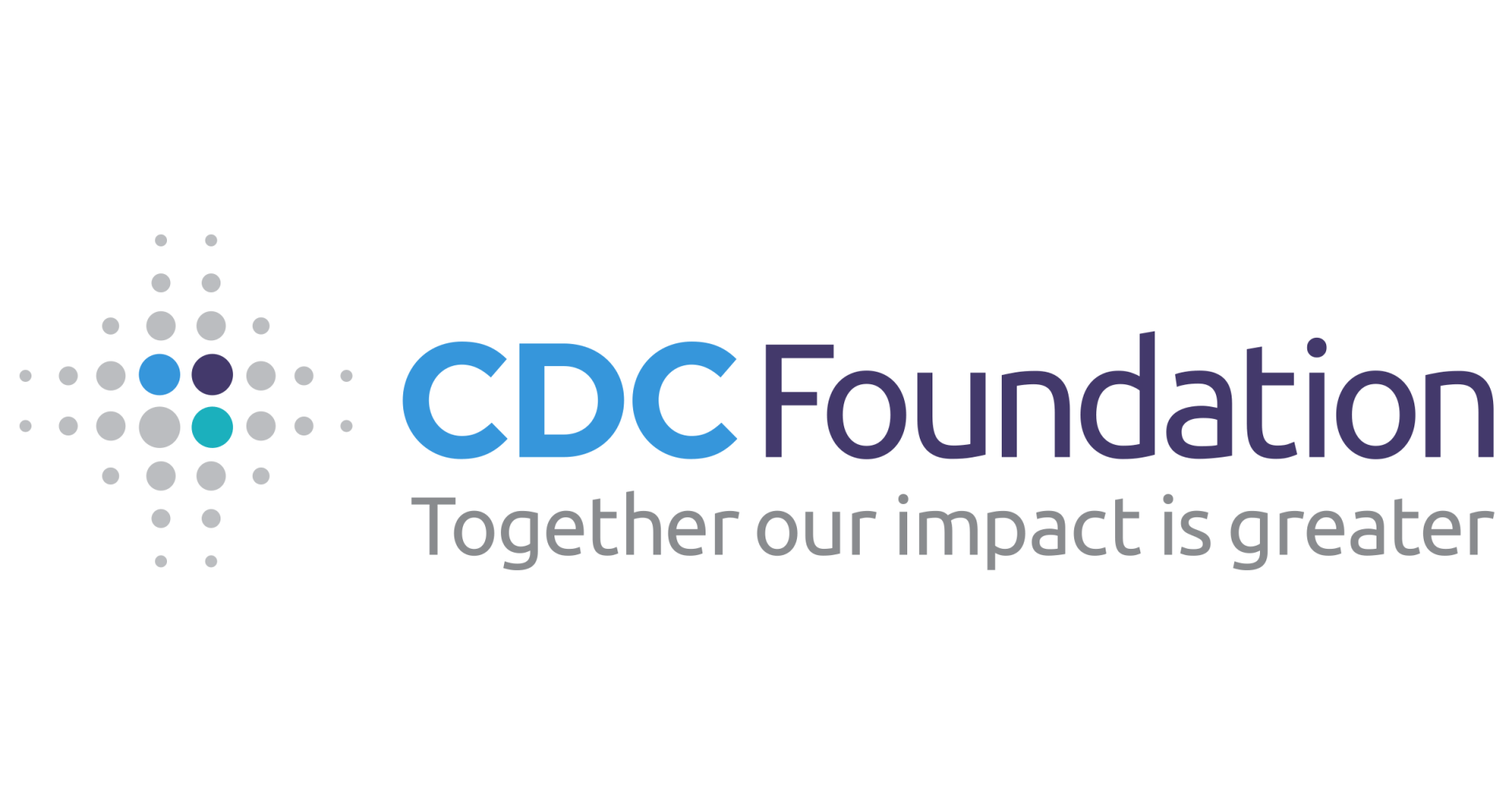 CDC Foundation logo with a dot pattern and text: 