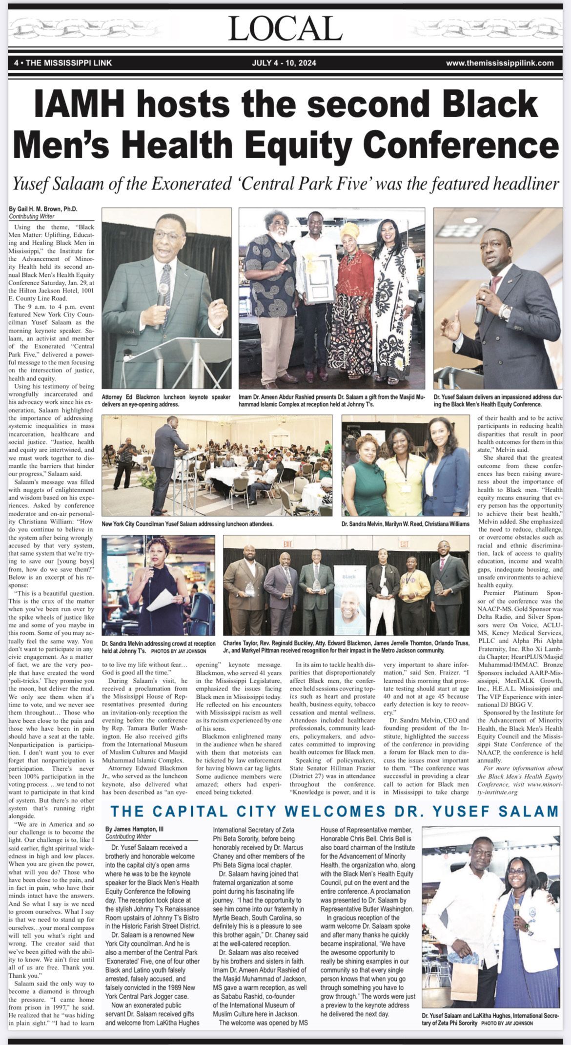 IAMH hosts the second Black Men's Health Equity Conference