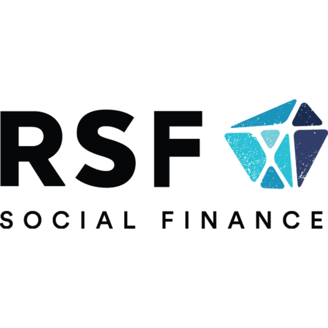 RSF Social Finance logo: black letters 