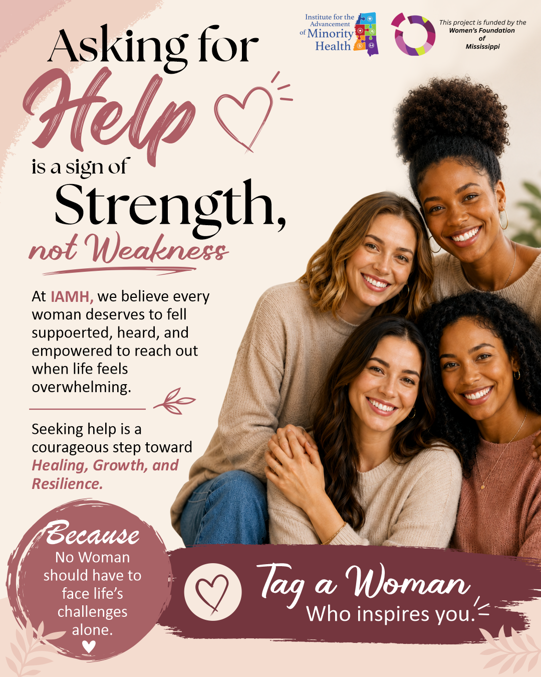 Week 4 campaign by the Women's Foundation