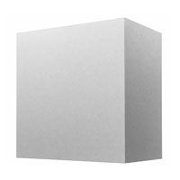 White 3D rectangular box on a plain background