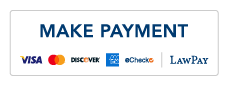 A make payment button with visa , mastercard , discover , and lawpay
