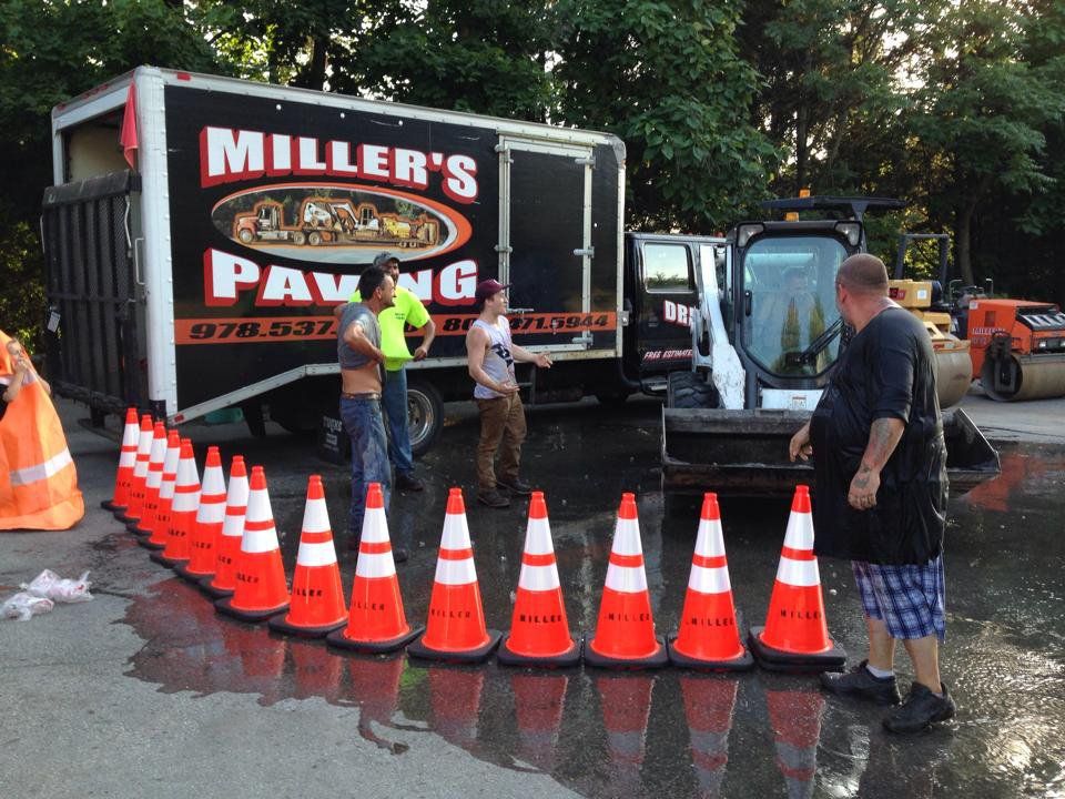 Service Van and Workers — Lunenburg, MA — Miller’s Paving, LLC