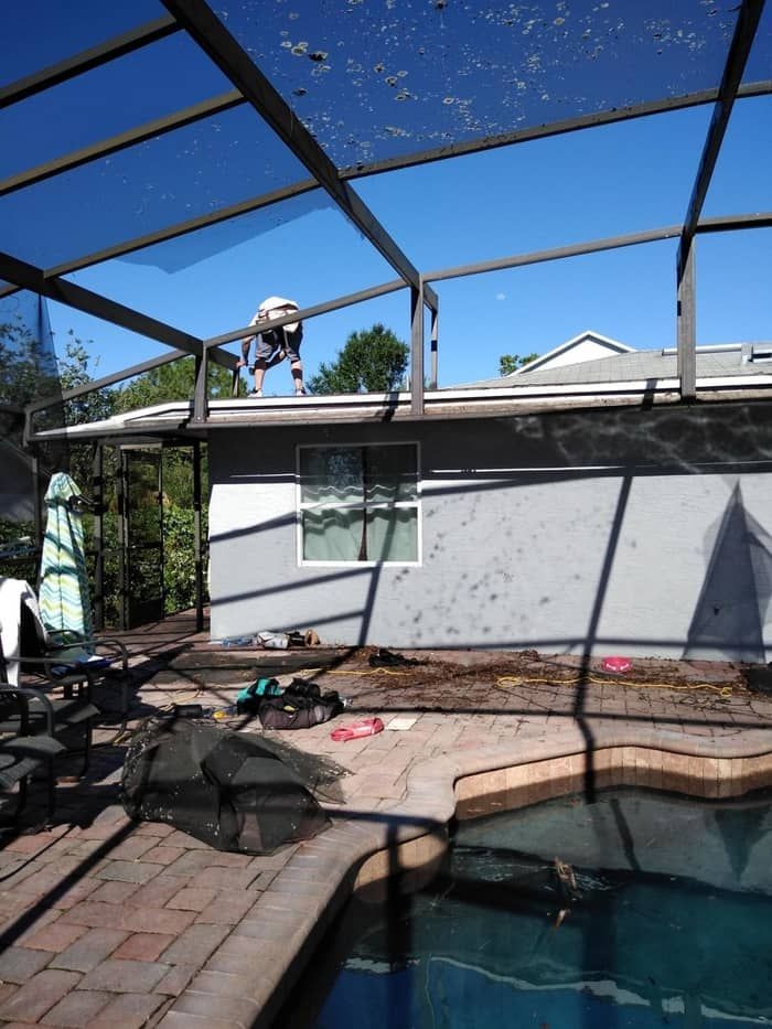 Patio and pool screen repair, Lake Nona, Orlando, FL