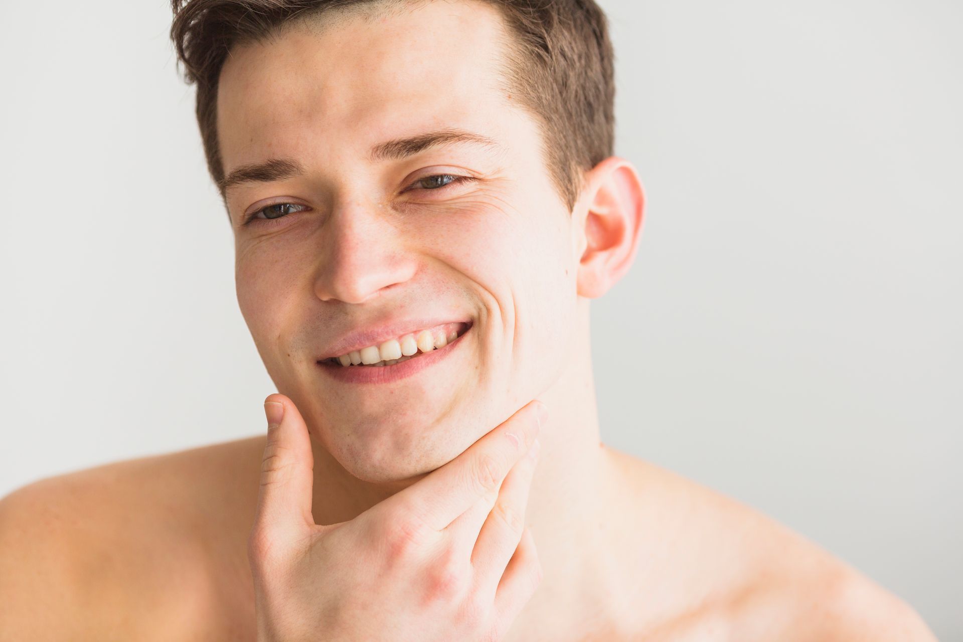laser hair removal on man's ears
