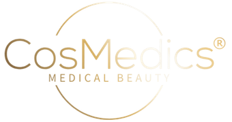 Auf weißem Hintergrund ist ein Logo für Cosmedics Medical Beauty zu sehen.