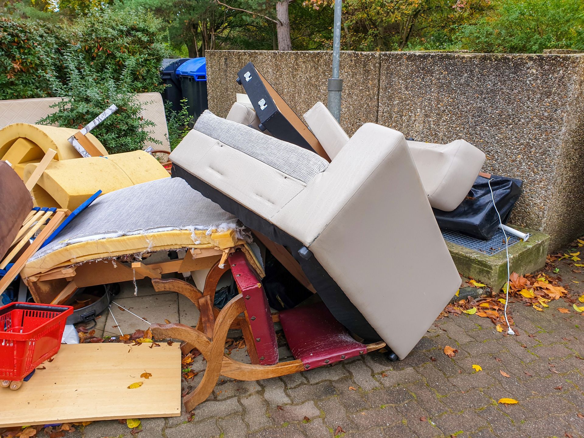 A pile of furniture.