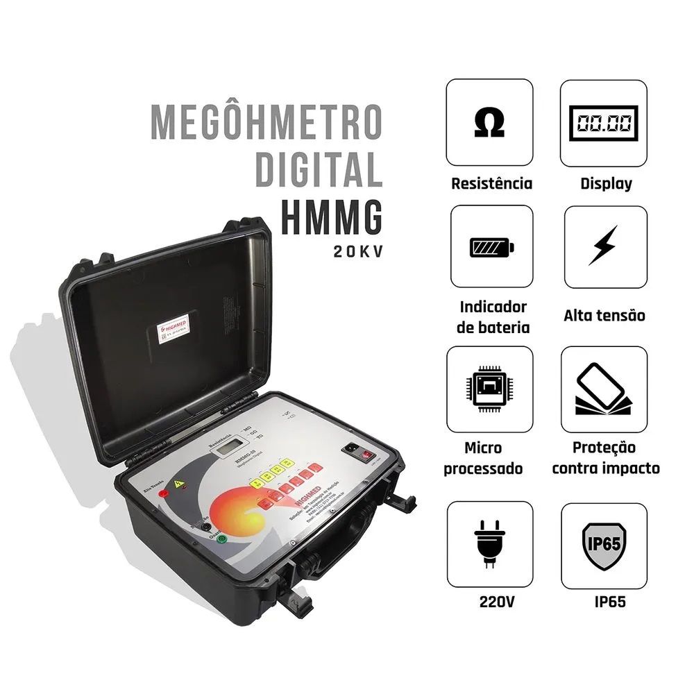 aluguel megohmetro