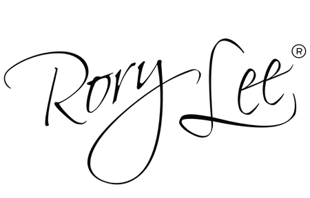 A black and white logo for a company called Rory Lee Makeup