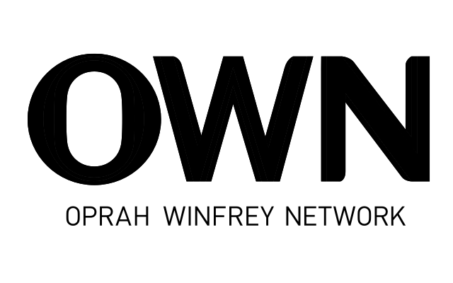A black and white logo for the oprah winfrey network