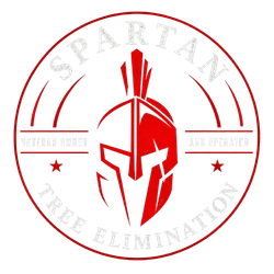 Red Spartan Free Elimination logo with red Spartan helmet in a white circle