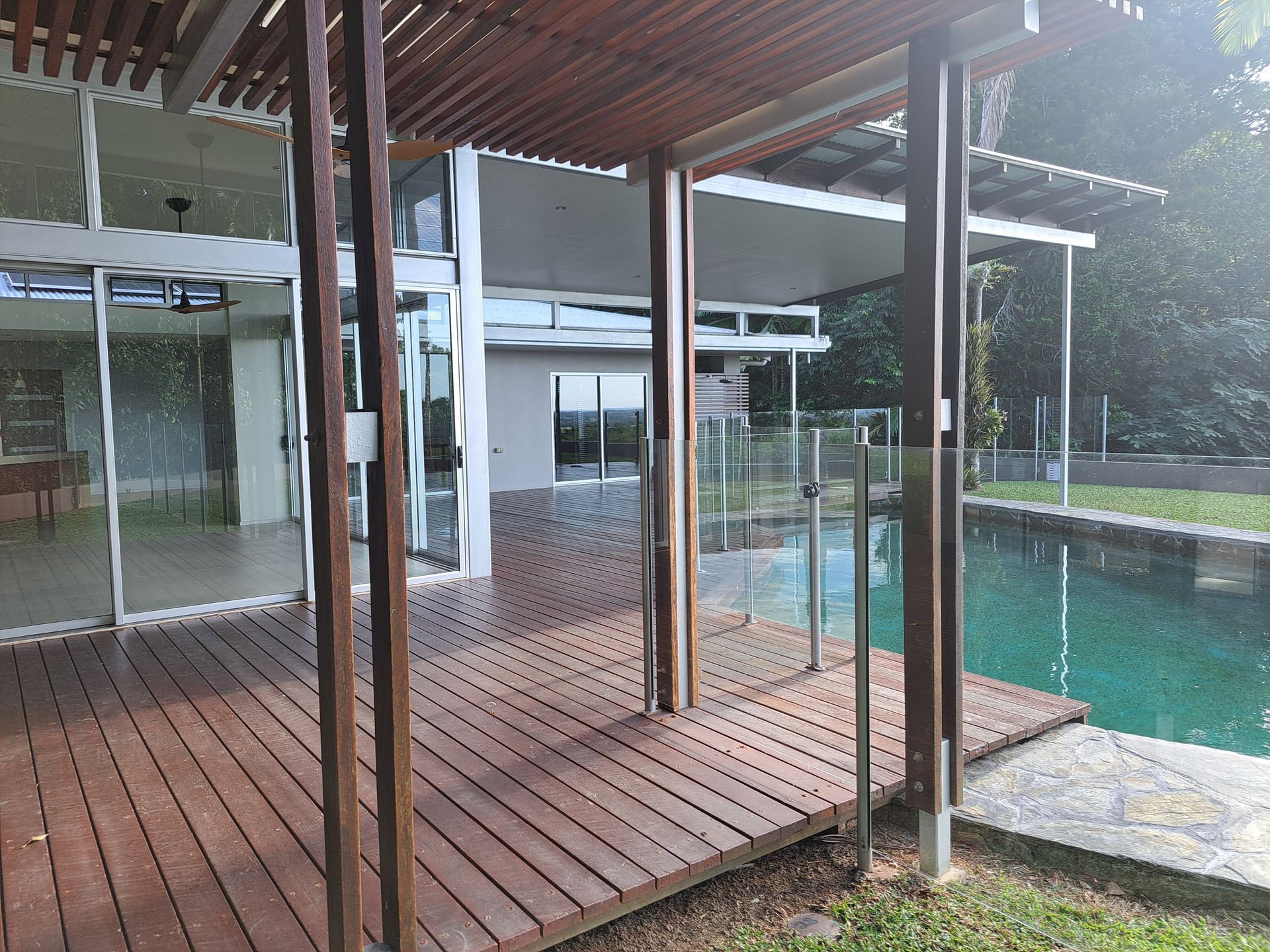 Wooden Deck With Stairs — AB QUICK Painting & Maintenance Services In Mareeba, QLD