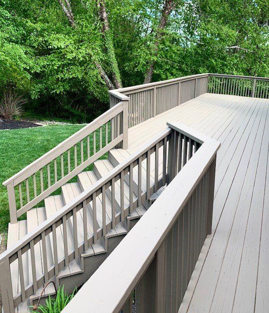 Front Deck with Wicker Chairs — Wilmington, DE — Ayala Painting