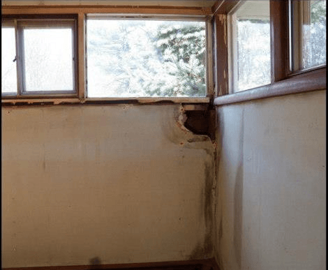 Before Drywall Repairs — Wilmington, DE — Ayala Painting