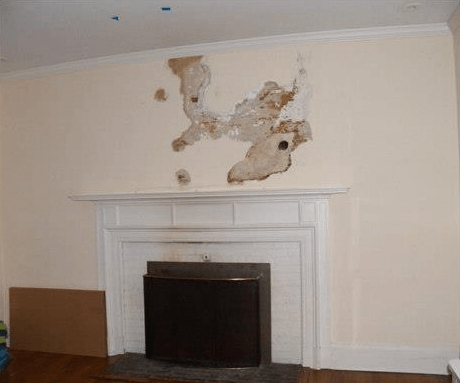 Before Plaster Repair — Wilmington, DE — Ayala Painting