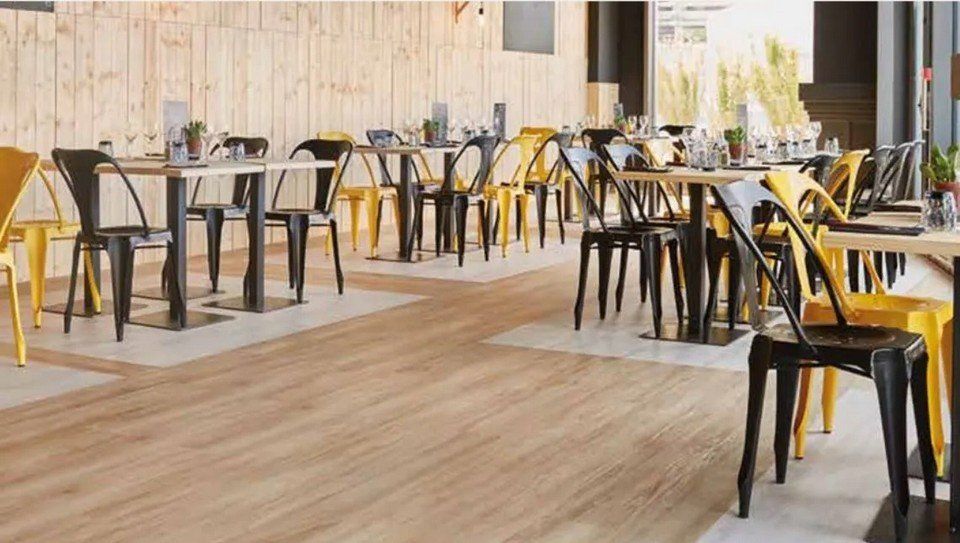 pavimento in un ristorante