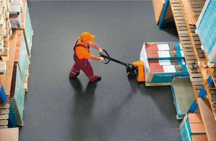 rivestimento in gomma in una industria
