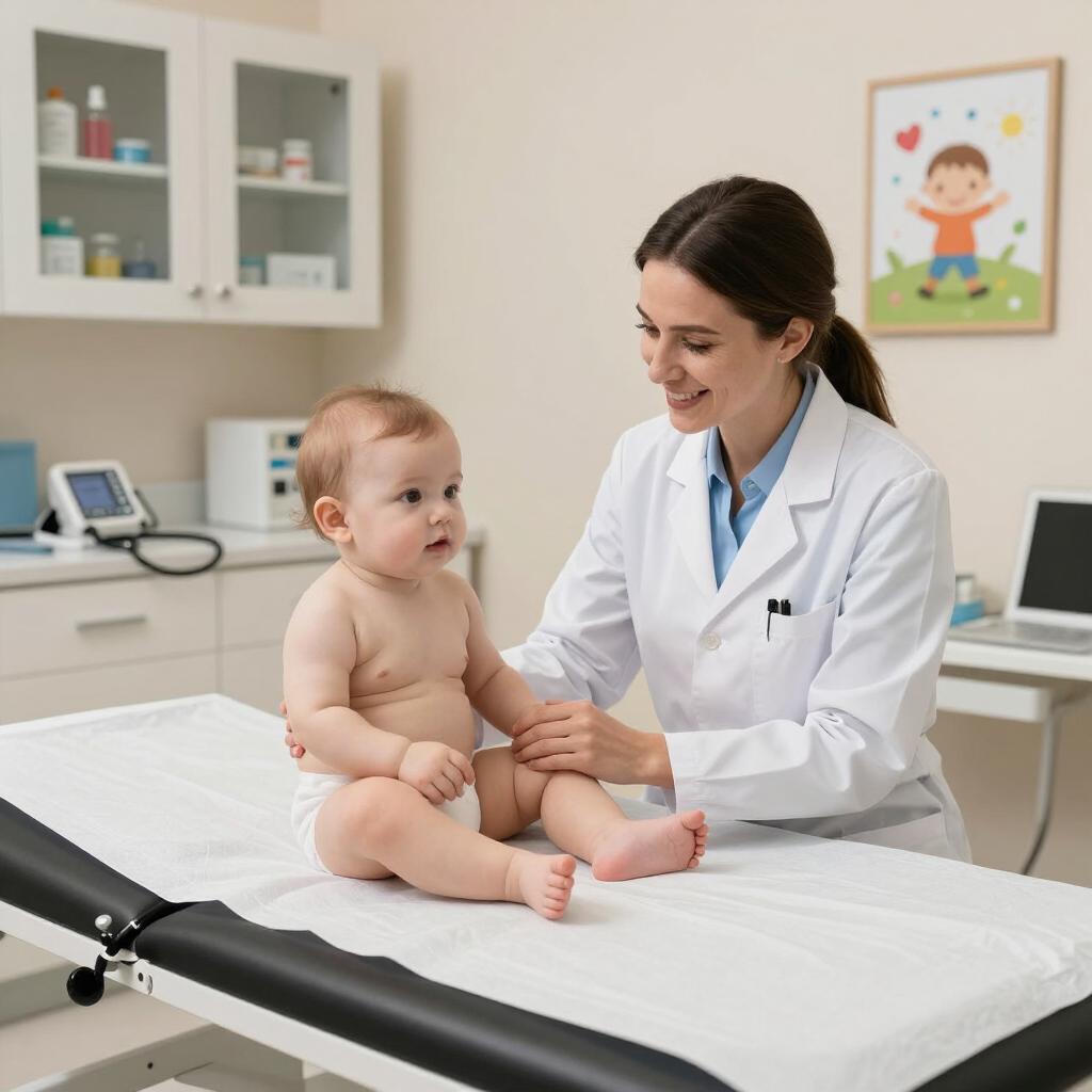 Pediatrician office with baby