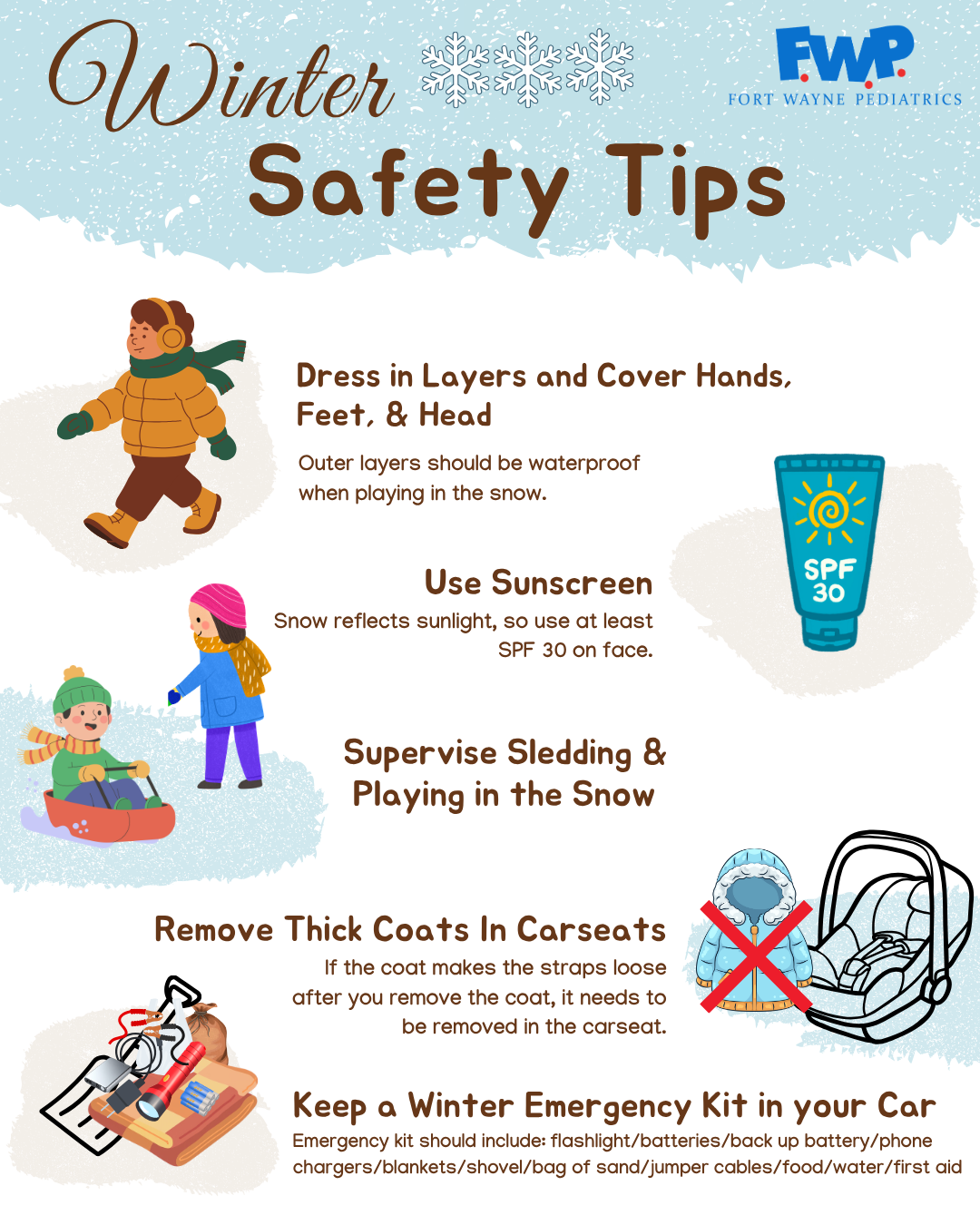 Healthy Winter Safety Tips see pdf for details