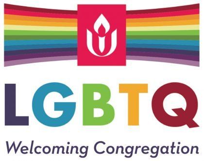 A logo for the lgbtq welcoming congregation