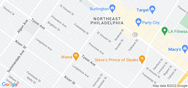 Map of business location