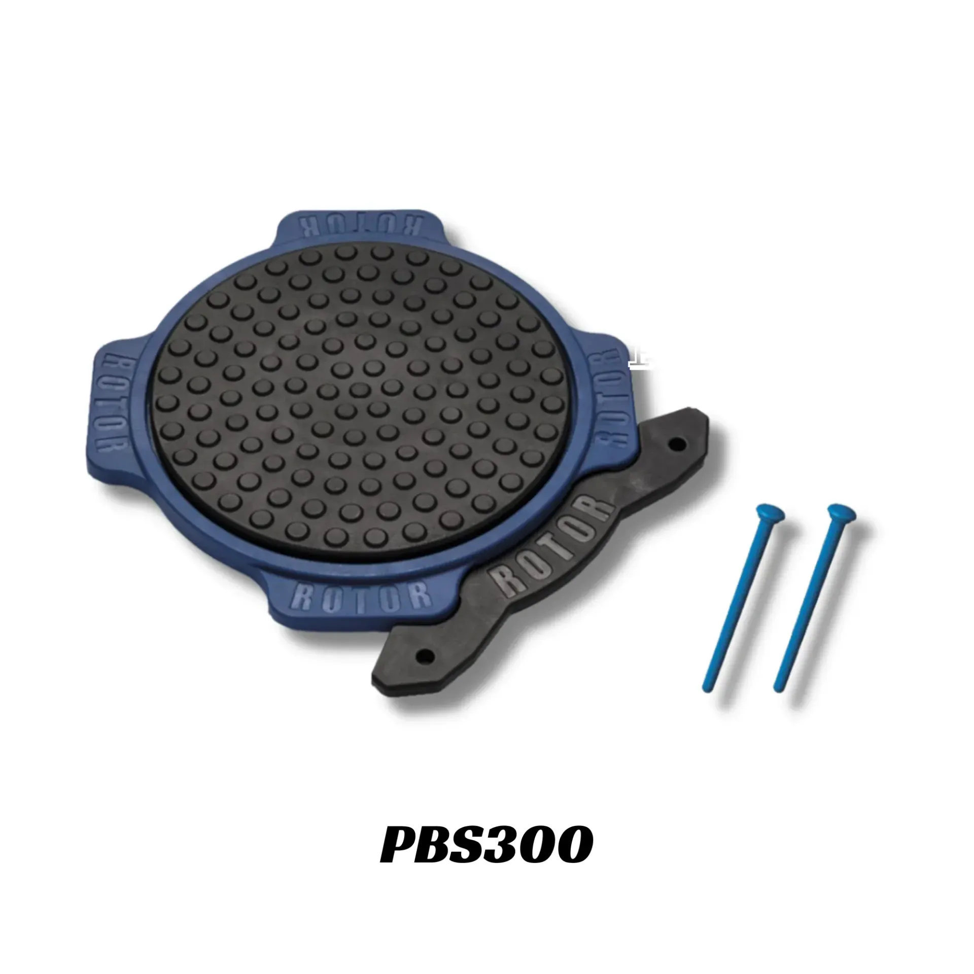 A picture of a rotor product with two screws attached to it