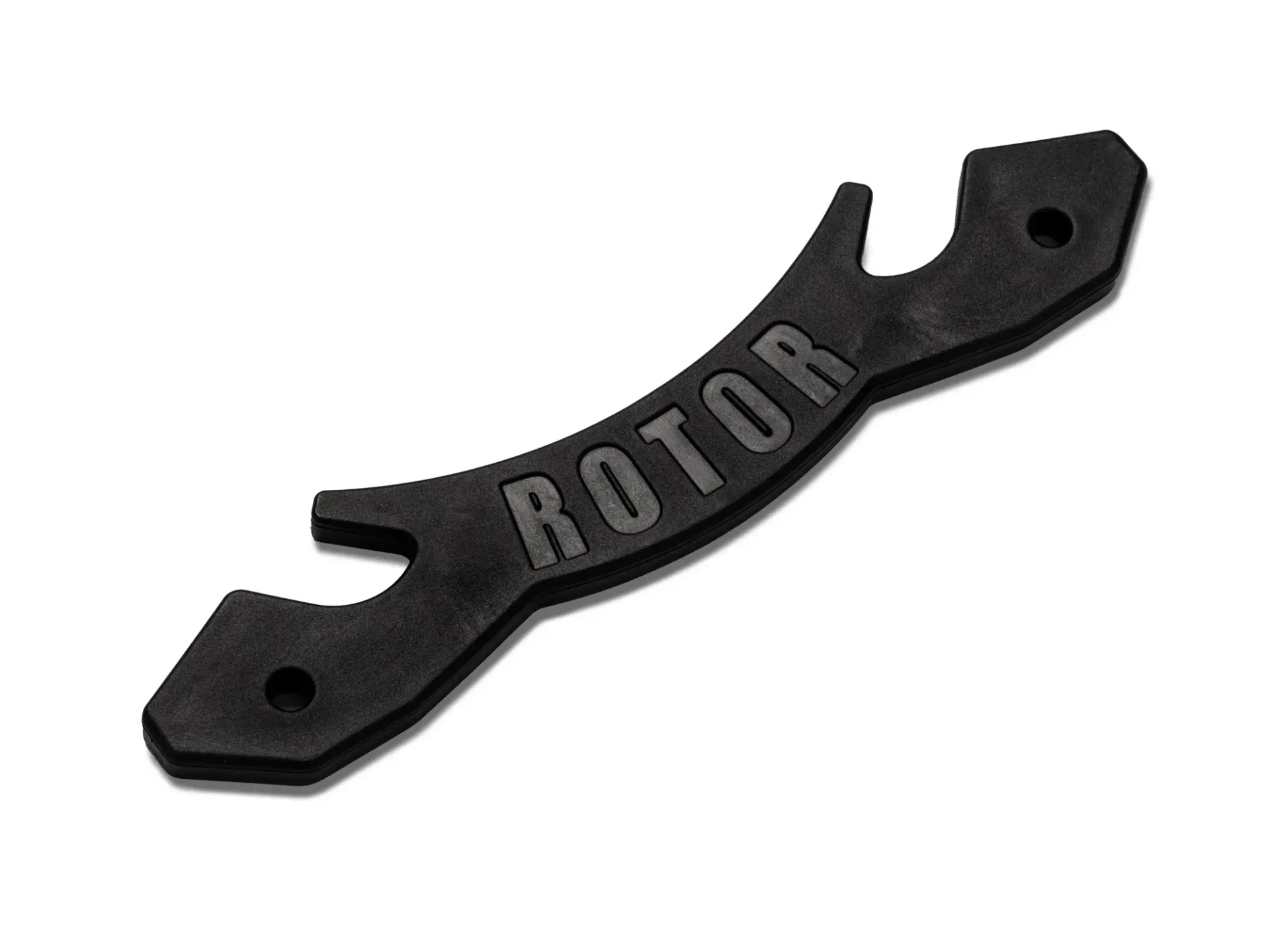 A black piece of metal with the word rotor on it