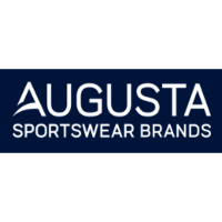 The augusta sportswear brands logo is on a blue background.