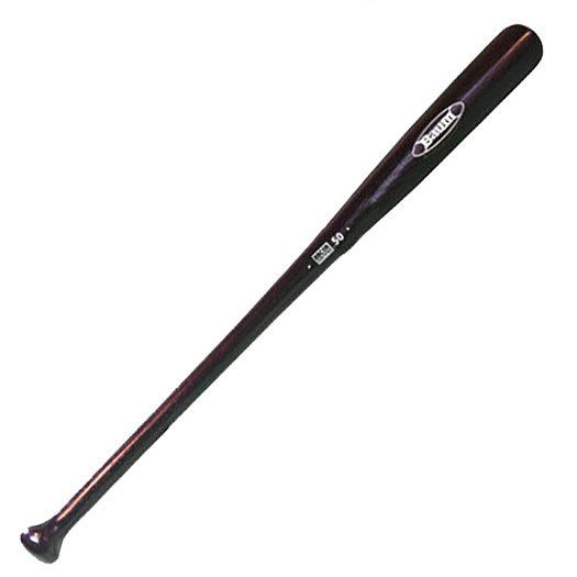 A baseball bat with the number 50 on it