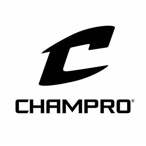 A black and white logo for champro on a white background.