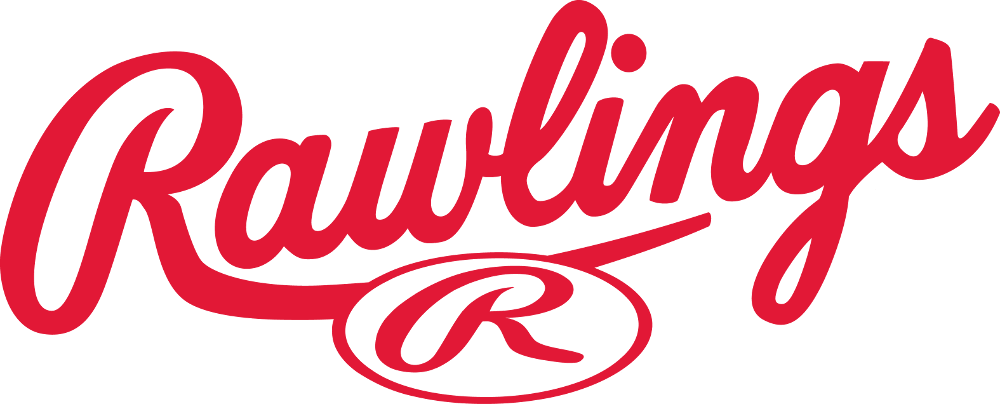 The rawlings logo is red and white on a white background.
