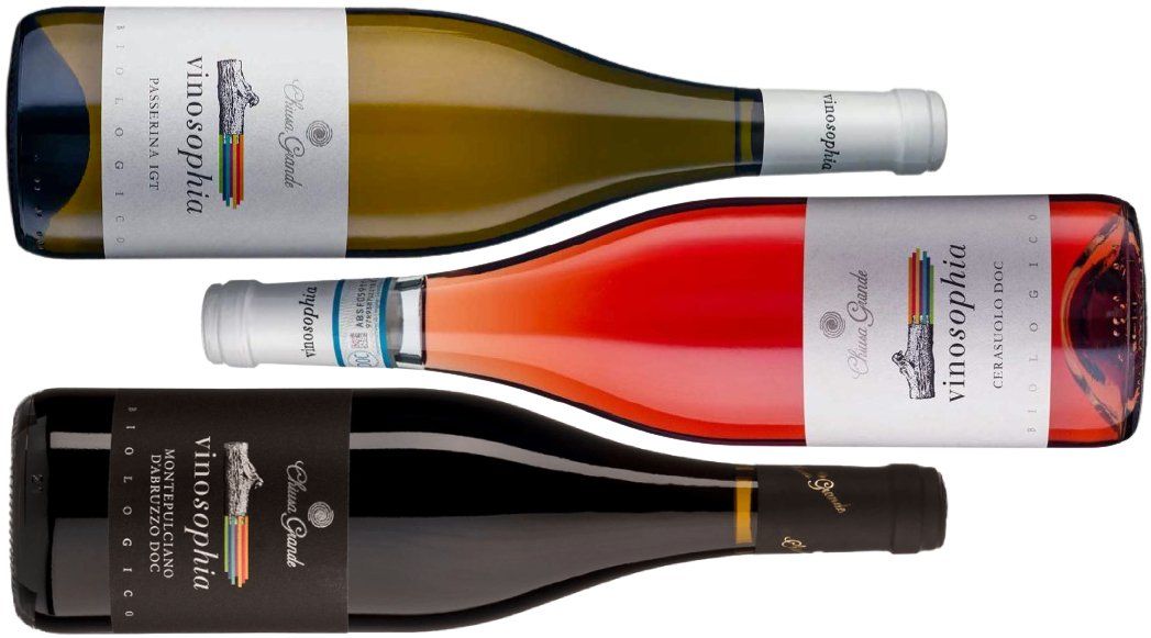 Chiusa Grande Wine lineup Chiusa Grande Wine lineup