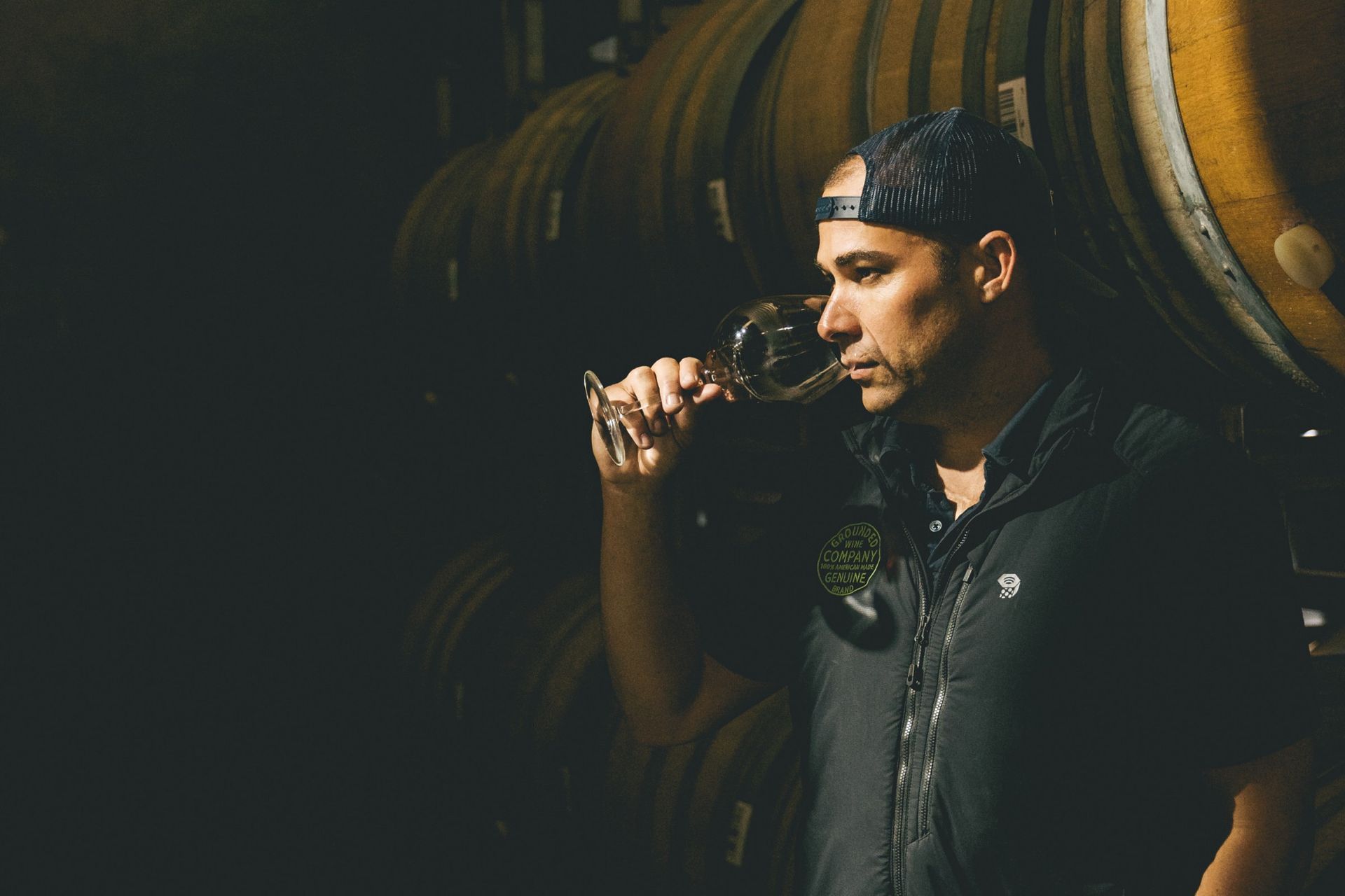 Grounded Wines Co. cellar