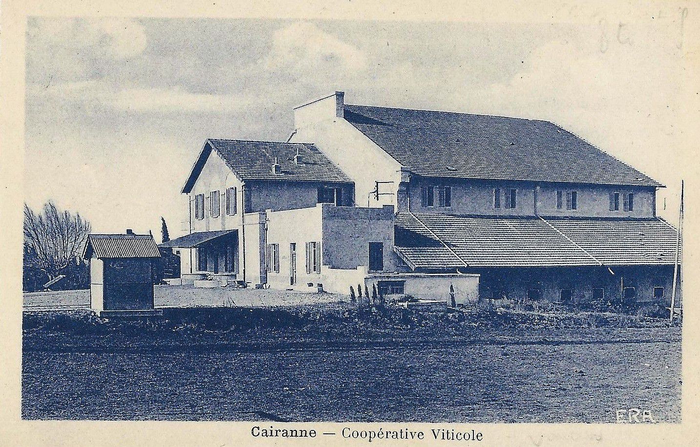 Historic photograph of the Cave de Cairanne winery
