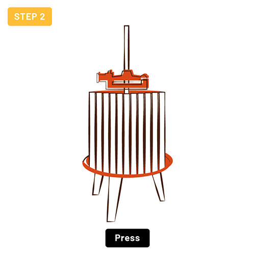 Step 2 - Wine Press Step 2 - Wine Press