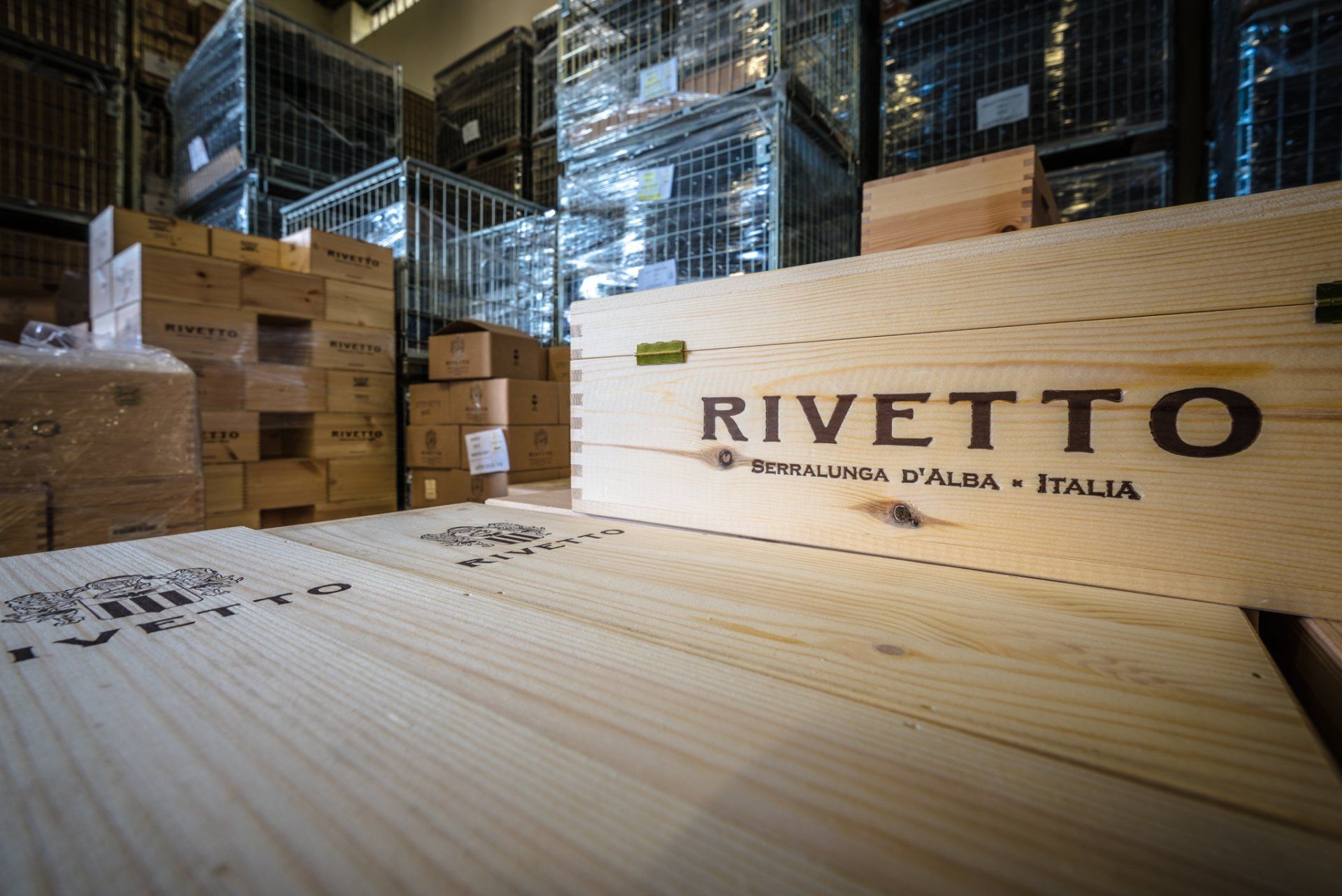 Wooden crates with 