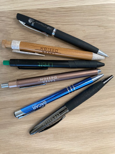 PENNA IN METALLO MARCATA A LASER
