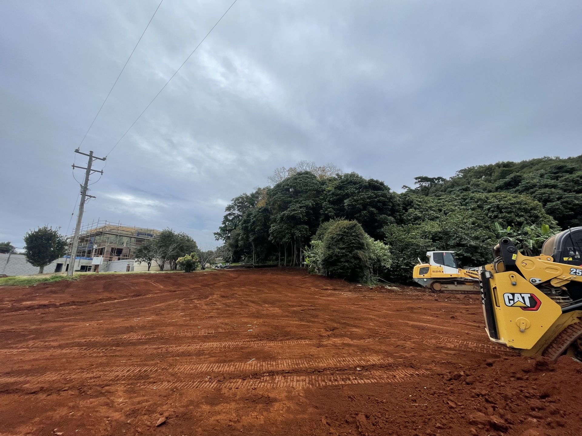 A Bulldozer Is Clearing A Field With A Tree In The Background — East Point Earthmoving in Byron Bay, NSW