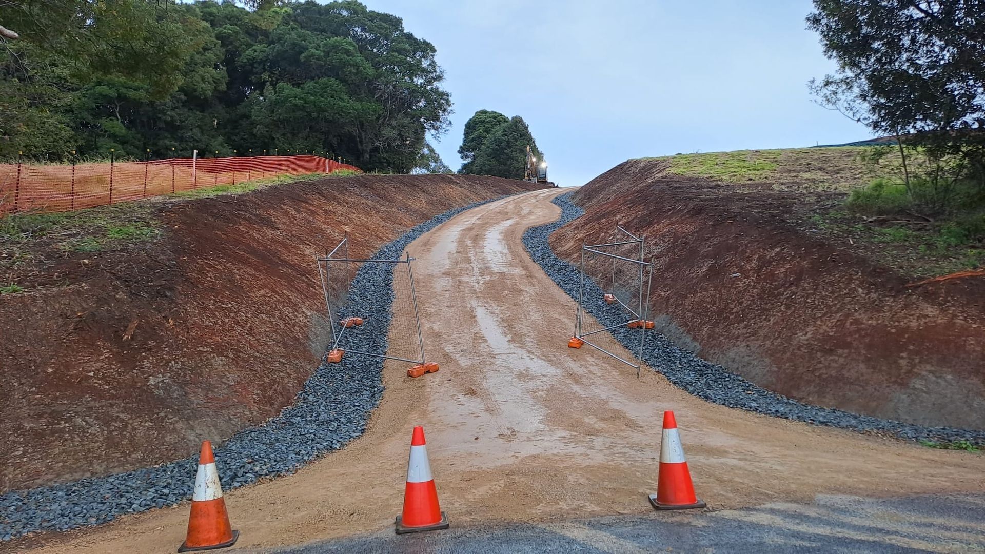 A New Road Is Being Built — East Point Earthmoving in Byron Bay, NSW