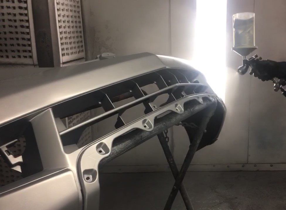 Gray Car Bumper