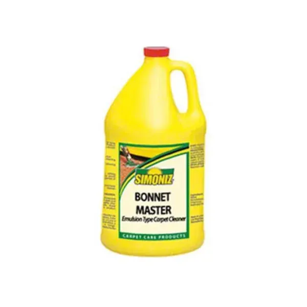 A gallon of simoniz bonnet master carpet cleaner