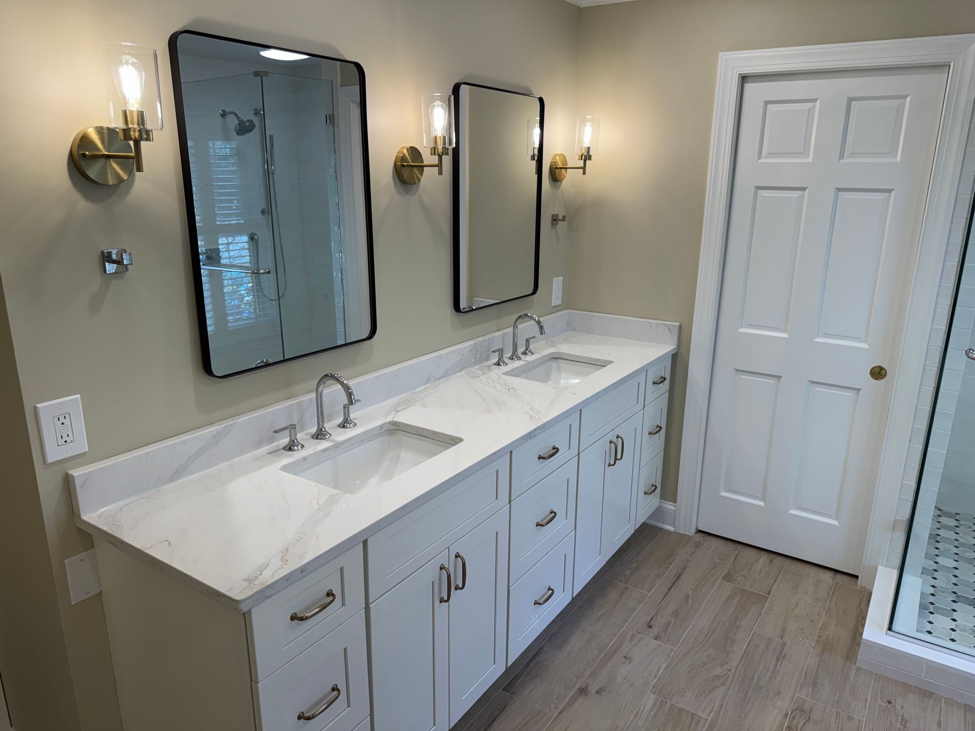 Custom Vanity and Taj Mahal Countertops, Bathroom Remodelers in Towson, MD
