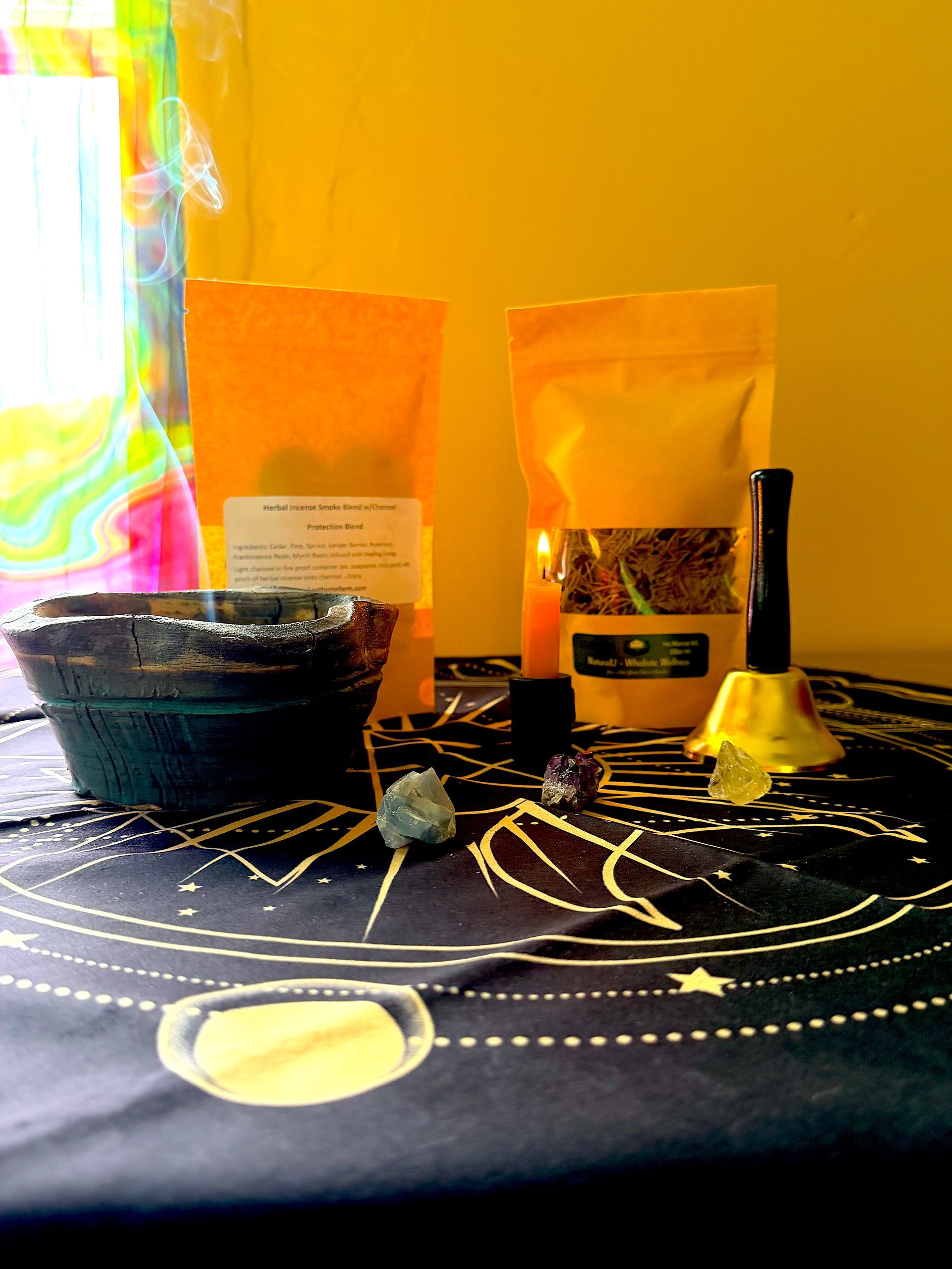 Herbal Incense (with 2 charcoal circles) - Protection