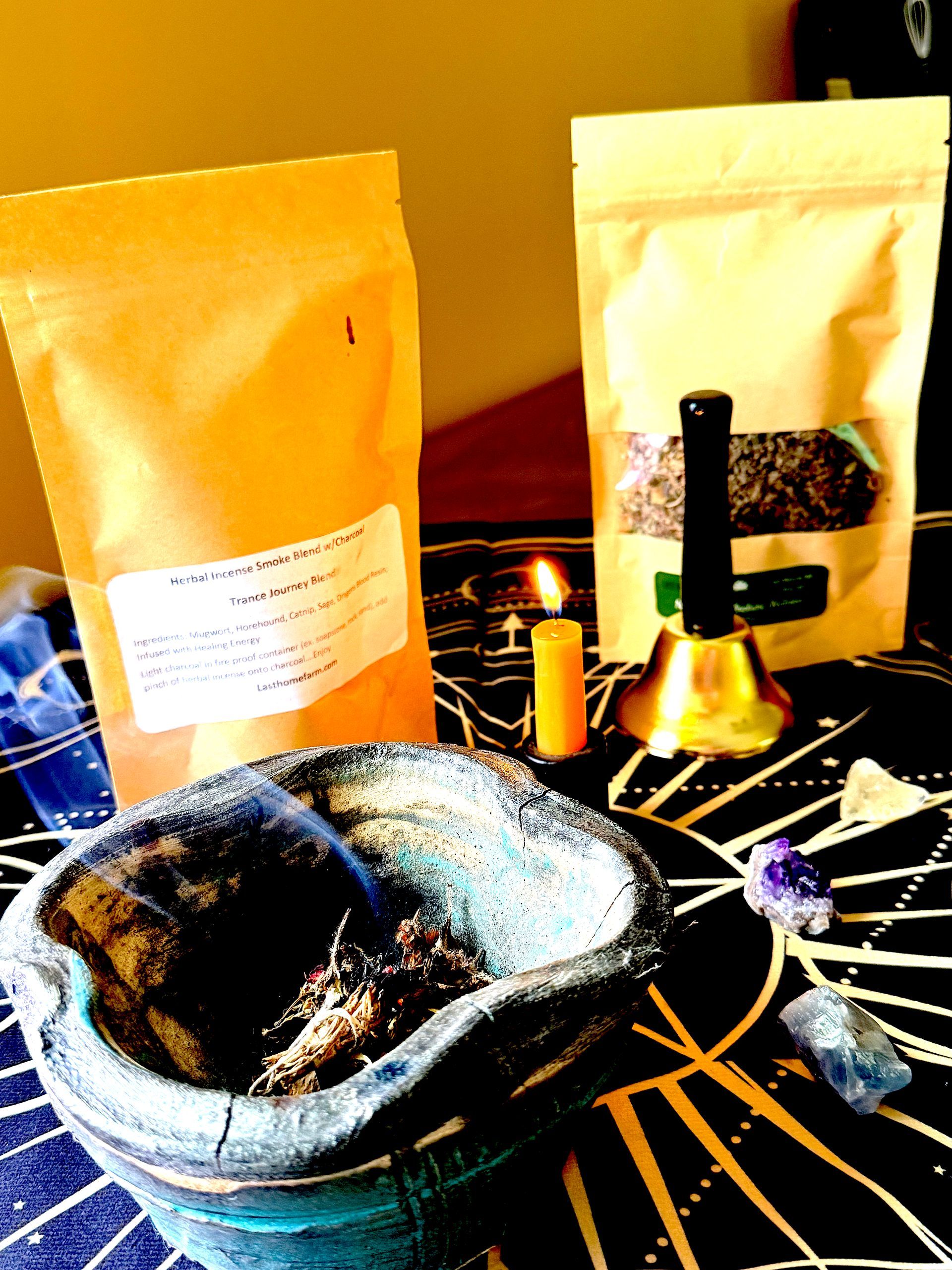 Herbal Incense (with 2 charcoal circles) - Trance Journey