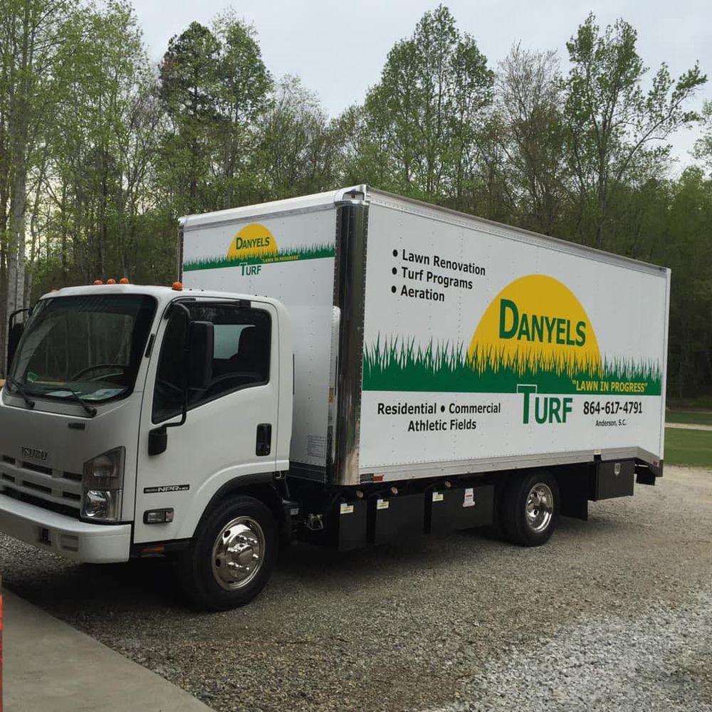 White box truck with 