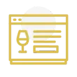 Artistic winery building icon representing Paloma Vineyard’s welcoming spirit and premium estate offerings.