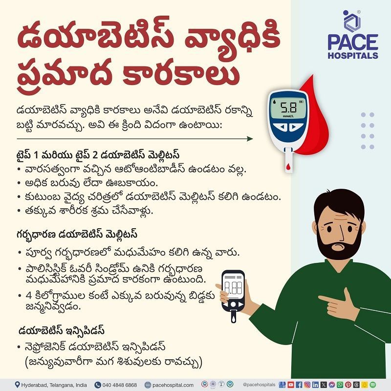Diabetes Risk factors in Telugu Diabetes Risk factors in Telugu | తెలుగులో డయాబెటిస్ ప్రమాద కారకాలు
| Risk factors of Diabetes in Telugu | తెలుగులో డయాబెటిస్ ప్రమాద కారకాలు | Visual narrating the risk factors of Diabetes in Telugu |
తెలుగులో డయాబెటిస్ ప్రమాద కారకాలను వివరించే దృశ్యమానం