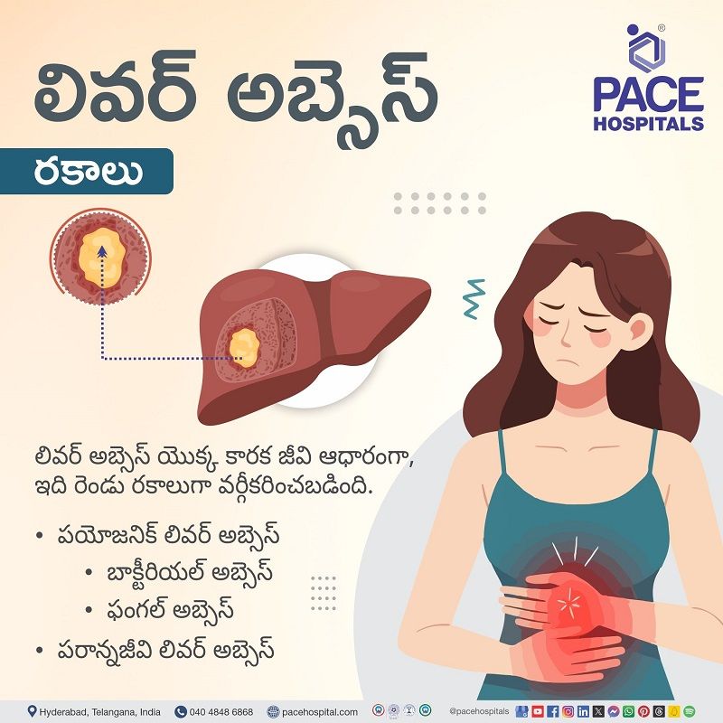Liver Abscess types in Telugu | Types of liver abscess in Telugu | liver abscess classification in Telugu
