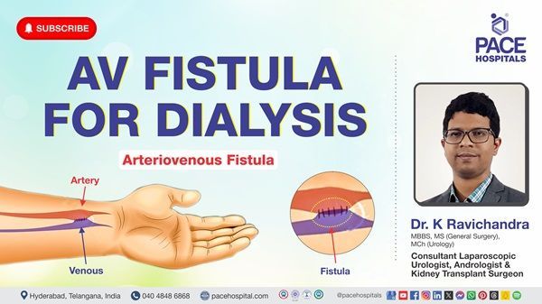 Dr. K Ravichandra of PACE Hospitals explains AV Fistula for dialysis &its importance in this video
