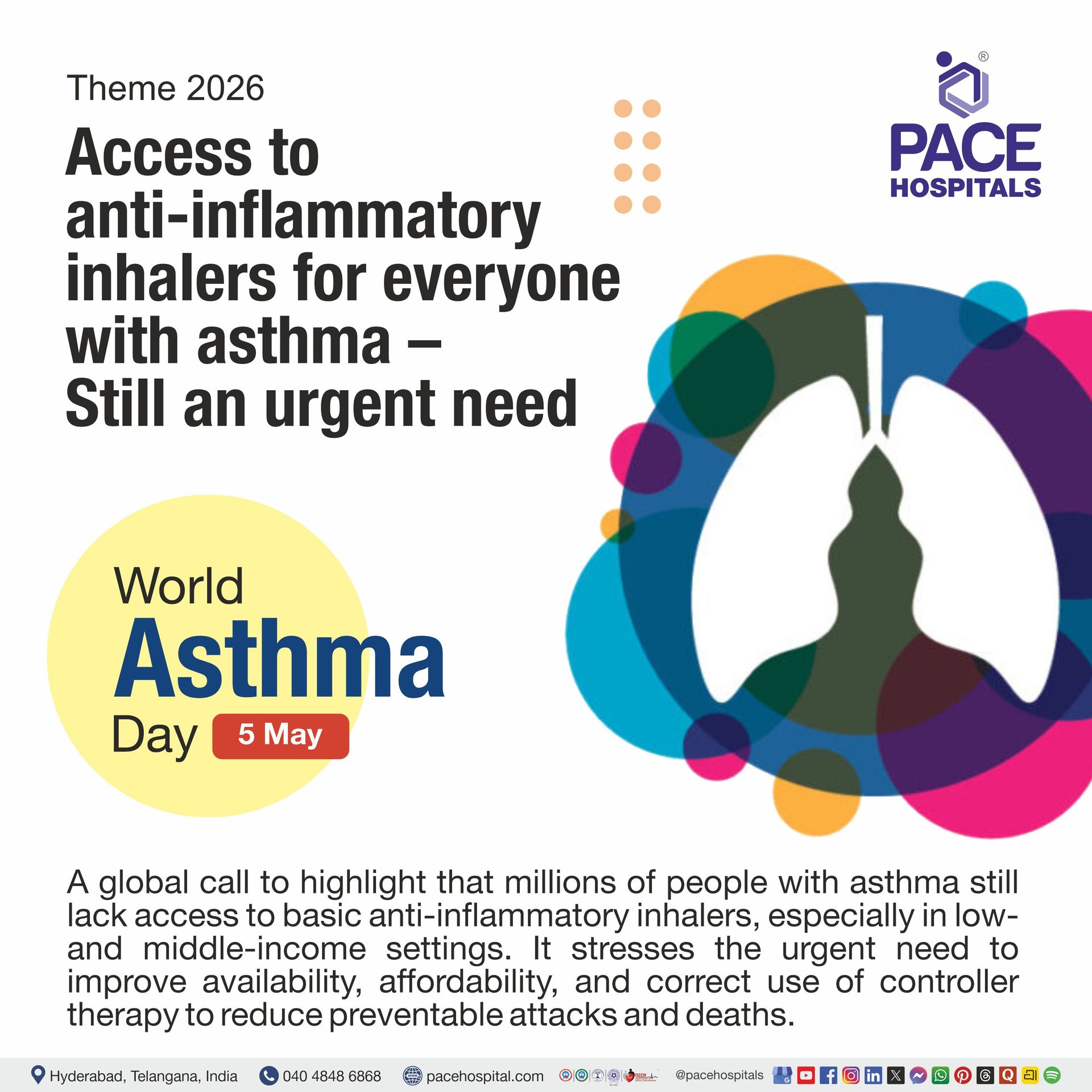 Theme of World Asthma Day 2026 Theme of World Asthma day 2026 | Visual depicting the theme of World Asthma day 2026